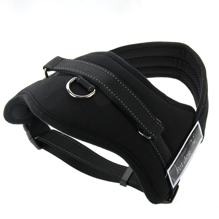 Soft Thicken Pet Chest Suspenders Dog Traction Rope, Size: M (50-65cm)(Black) by bashfashion