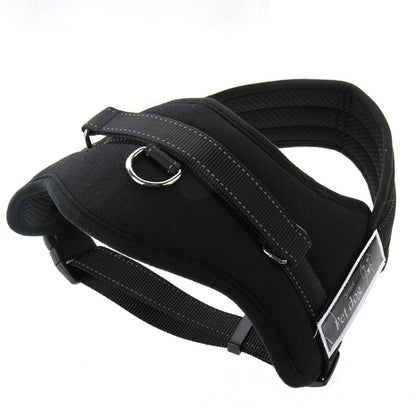 Soft Thicken Pet Chest Suspenders Dog Traction Rope, Size: M (50-65cm)(Black) by bashfashion