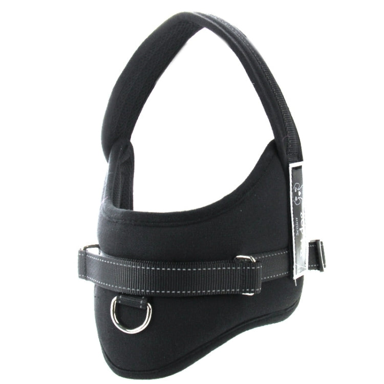 Soft Thicken Pet Chest Suspenders Dog Traction Rope, Size: M (50-65cm)(Black) by bashfashion