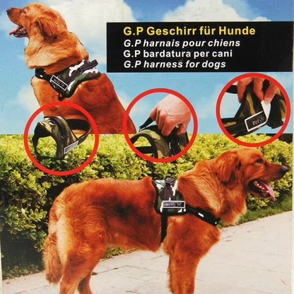 Soft Thicken Pet Chest Suspenders Dog Traction Rope, Size: M (50-65cm)(Black) by bashfashion