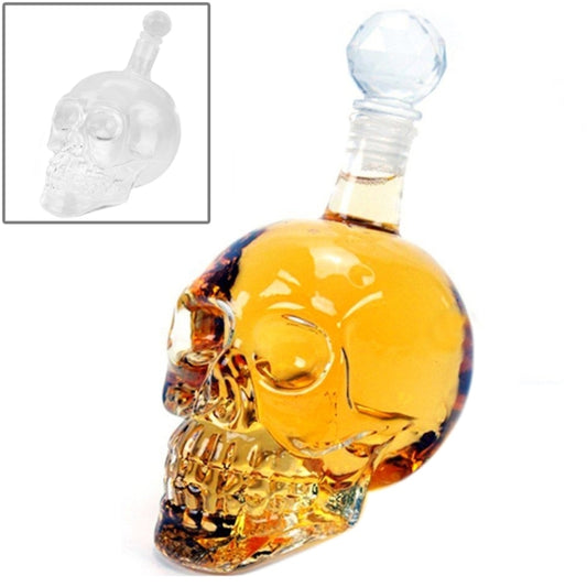Crystal Glass Skull Bottle for Vodka & Whiskey & Beer Liqueur & Red Wine & Other Beverage, 350ML by bashfashion