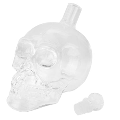 Crystal Glass Skull Bottle for Vodka & Whiskey & Beer Liqueur & Red Wine & Other Beverage, 1000ML by bashfashion