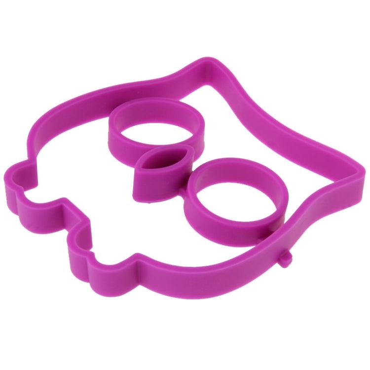 Cartoon Owl Shape Egg Frying Ring Mold Silicone Egg Fried Mould Omelette Mold(Purple) by bashfashion