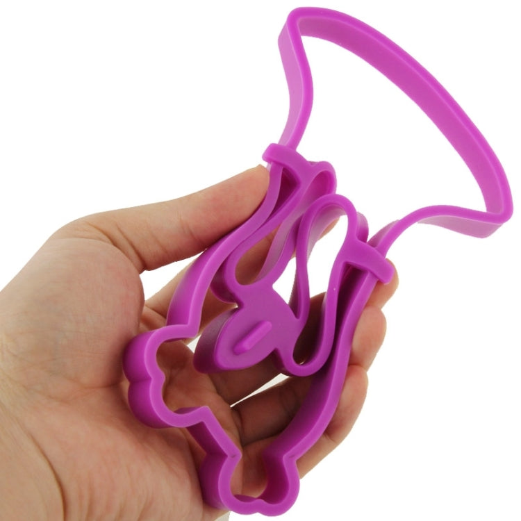 Cartoon Owl Shape Egg Frying Ring Mold Silicone Egg Fried Mould Omelette Mold(Purple) by bashfashion