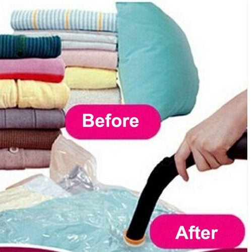 PE + PET Large Vacuum Pumping Compression Bags / Pouch Clothes Quilt Finishing Dust Bag Pouch, Single Pack by bashfashion