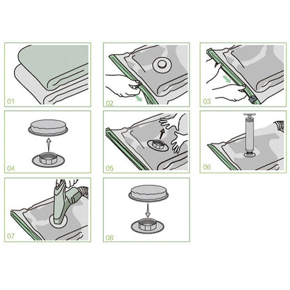 PE + PET Large Vacuum Pumping Compression Bags / Pouch Clothes Quilt Finishing Dust Bag Pouch, Single Pack by bashfashion