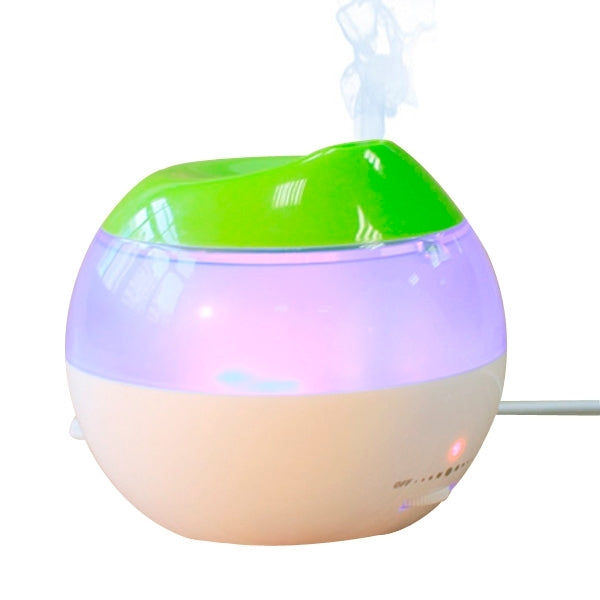 USB Air Humidifier with Mini Red Indicator and Vapour Amount Regulating Switch (White + Green) by bashfashion