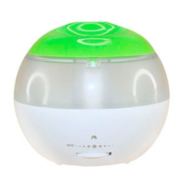 USB Air Humidifier with Mini Red Indicator and Vapour Amount Regulating Switch (White + Green) by bashfashion
