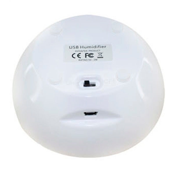 USB Air Humidifier with Mini Red Indicator and Vapour Amount Regulating Switch (White + Green) by bashfashion