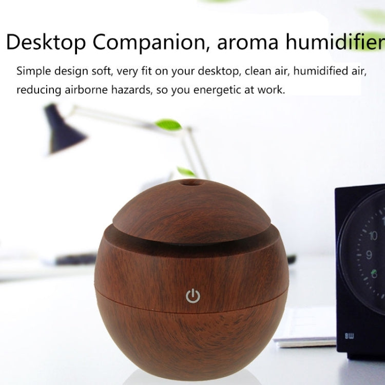 LM-X1 USB Rechargeable Wood Texture 3W Ultrasonic Aroma Air Humidifier by bashfashion