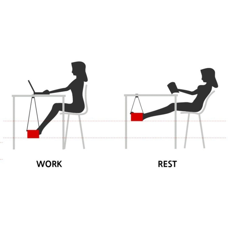 Outdoor Leisure / Office Relax Foot Hammock(Orange) by bashfashion