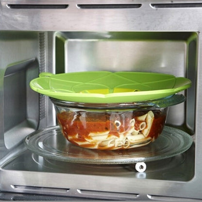 New Spill-Proof, Anti-Flutter and Heat-Resistant Silicone Pot Cover (Ramdom Color Delivery) by bashfashion