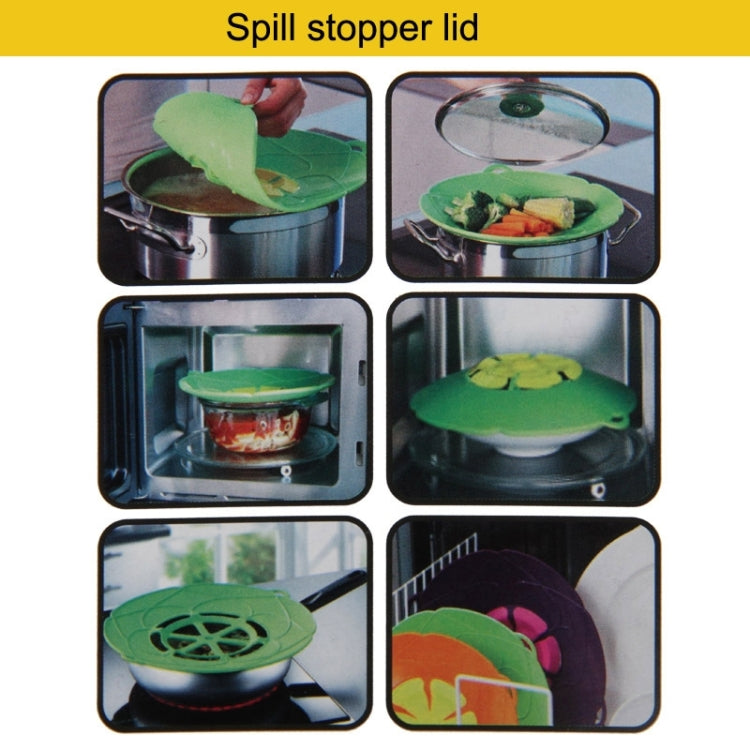 New Spill-Proof, Anti-Flutter and Heat-Resistant Silicone Pot Cover (Ramdom Color Delivery) by bashfashion