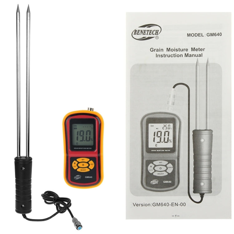 BENETECH GM640 High Quality Digital Grain Moisture Meter with LCD Display by BENETECH