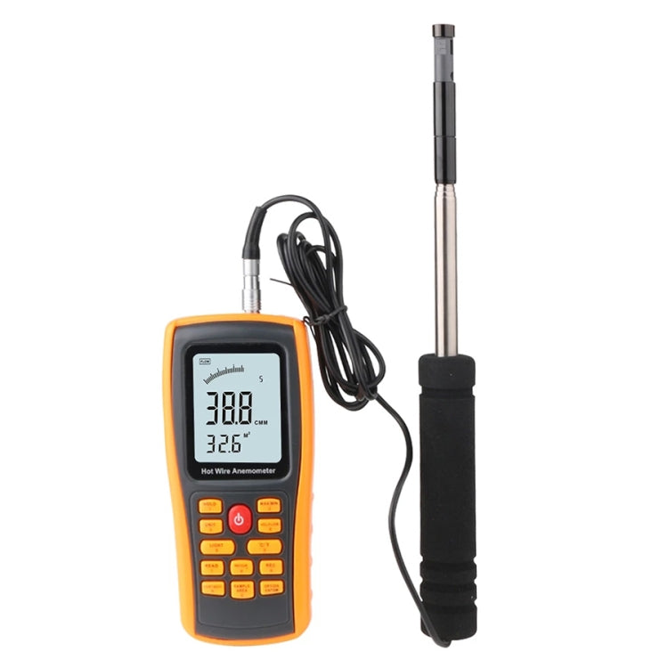 BENETECH GM8903 2.6 inch LCD Screen Digital Hot Wire Wind Speed Wind Temperature Anemometer by BENETECH