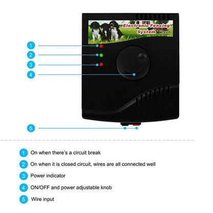 W-227 Electric Fencing Shock Collar System for Pet Dog Cat by bashfashion