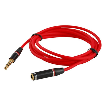 1.2m Aux Audio Cable 3.5mm Male to Female, Compatible with Phones, Tablets, Headphones, MP3 Player, Car/Home Stereo & More(Red) by bashfashion