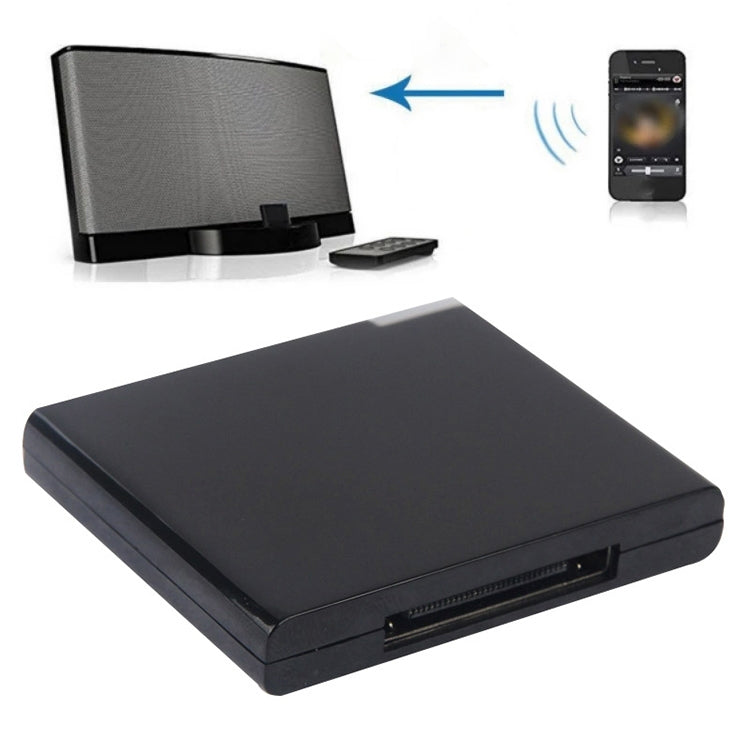 Wireless Bluetooth Music Receiver For iPhone 4 & 4S / (iPad 3) / iPad 2 / iPod / Any Bluetooth Device(Black) by bashfashion