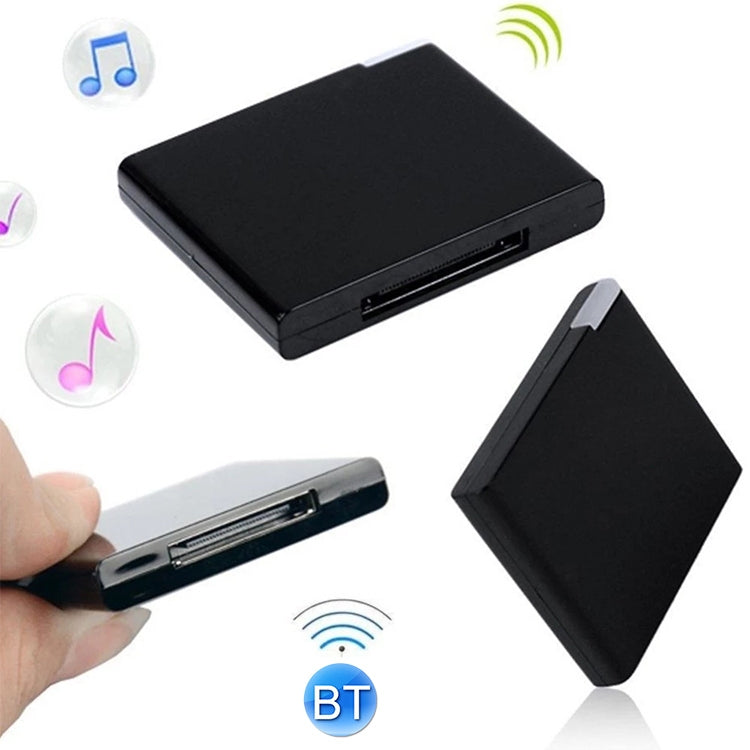 Wireless Bluetooth Music Receiver For iPhone 4 & 4S / (iPad 3) / iPad 2 / iPod / Any Bluetooth Device(Black) by bashfashion