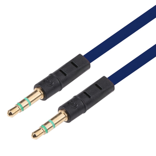 1m Noodle Style Aux Audio Cable 3.5mm Male to Male, Compatible with Phones, Tablets, Headphones, MP3 Player, Car/Home Stereo & More(Dark Blue) by bashfashion