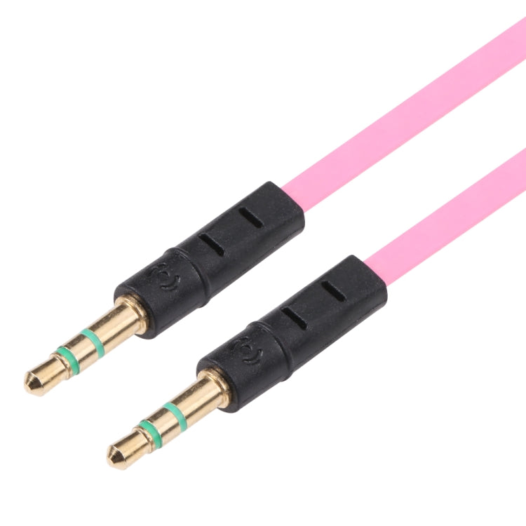 1m Noodle Style Aux Audio Cable 3.5mm Male to Male, Compatible with Phones, Tablets, Headphones, MP3 Player, Car/Home Stereo & More(Pink) by bashfashion