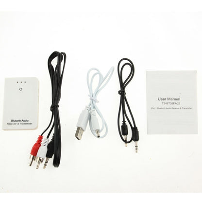 TS-BT35FA02 3.5mm Bluetooth Audio Transmitter & Receiver, Transmission Distance: >10m, For iPhone, Samsung, HTC, Sony, Google, Huawei, Xiaomi and other Smartphones by bashfashion