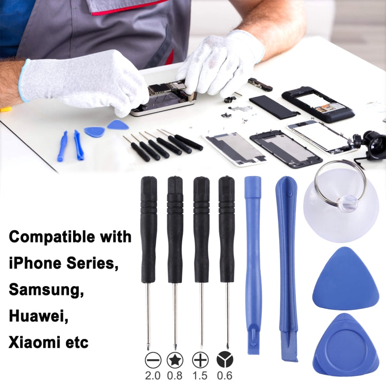 10 in 1 Repair Kits (4 x Screwdriver + 2 x Teardown Rods + 1 x Chuck + 2 x Triangle on Thick Slices + Eject Pin) by bashfashion