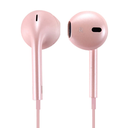 EarPods Wired Headphones Earbuds with Wired Control & Mic(Rose Gold) by bashfashion