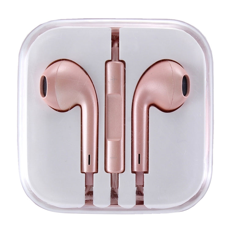 EarPods Wired Headphones Earbuds with Wired Control & Mic(Rose Gold) by bashfashion