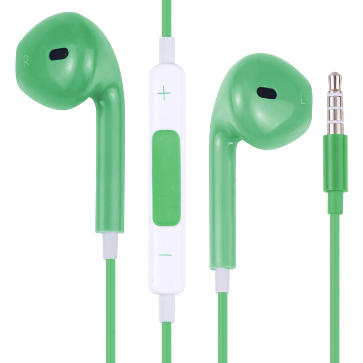 EarPods Wired Headphones Earbuds with Wired Control & Mic(Green) by bashfashion