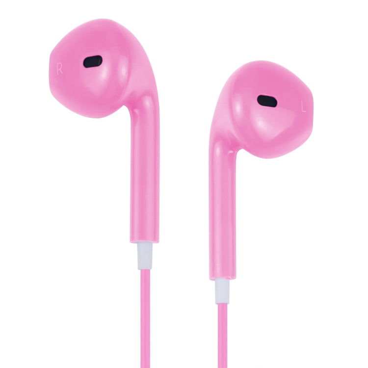EarPods Wired Headphones Earbuds with Wired Control & Mic(Magenta) by bashfashion
