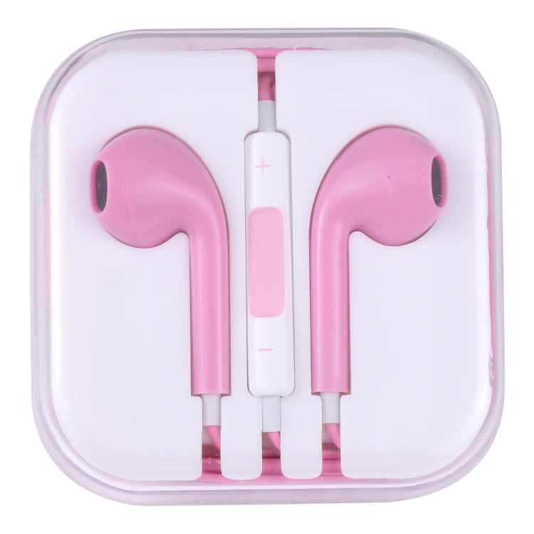 EarPods Wired Headphones Earbuds with Wired Control & Mic(Magenta) by bashfashion