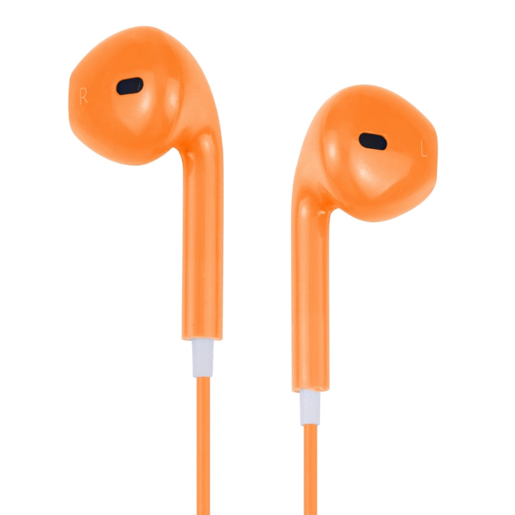 EarPods Wired Headphones Earbuds with Wired Control & Mic(Orange) by bashfashion
