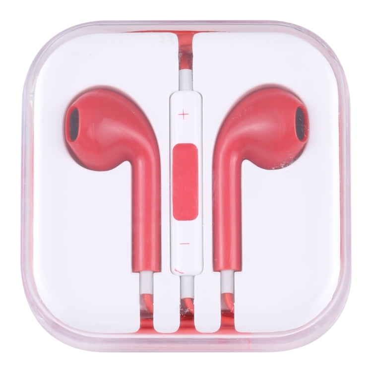 EarPods Wired Headphones Earbuds with Wired Control & Mic(Red) by bashfashion