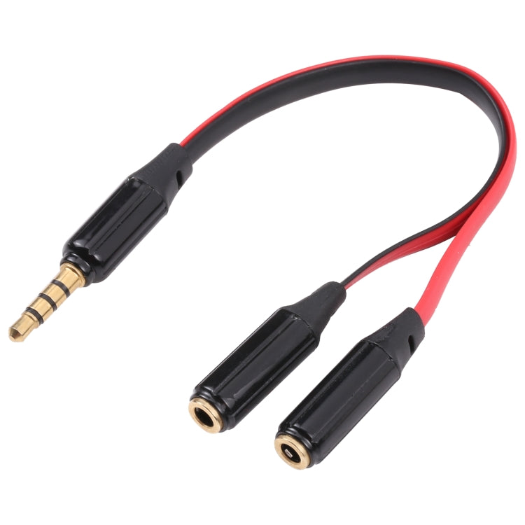 Noodle Style Aux Audio Cable 3.5mm Male to 2 x Female Splitter Connector, Compatible with Phones, Tablets, Headphones, MP3 Player, Car/Home Stereo & More by bashfashion