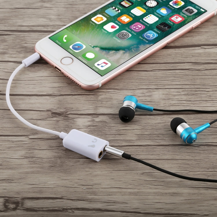 3.5mm Aux Audio Splitter Cable, Compatible with Phones, Tablets, Headphones, MP3 Player, Car/Home Stereo & More(White) by bashfashion