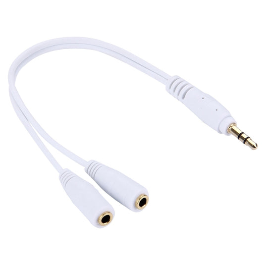 Aux Audio Cable Headphone Earphone Splitter Adapter, Compatible with Phones, Tablets, Headphones, MP3 Player, Car/Home Stereo & More(White) by bashfashion