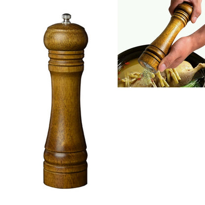 8 inch Length Classical Wooden Pepper Spice Salt Mill Grinder Muller by bashfashion