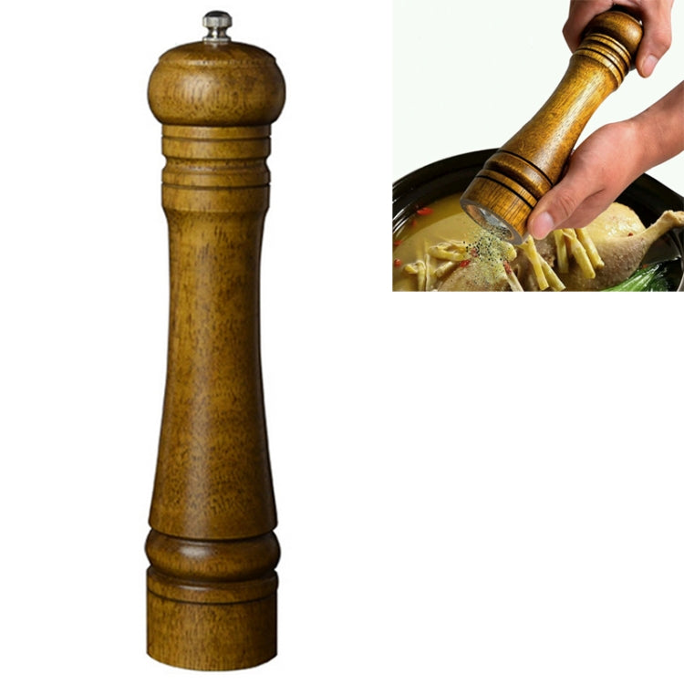 10 inch Length Classical Wooden Pepper Spice Salt Mill Grinder Muller by bashfashion