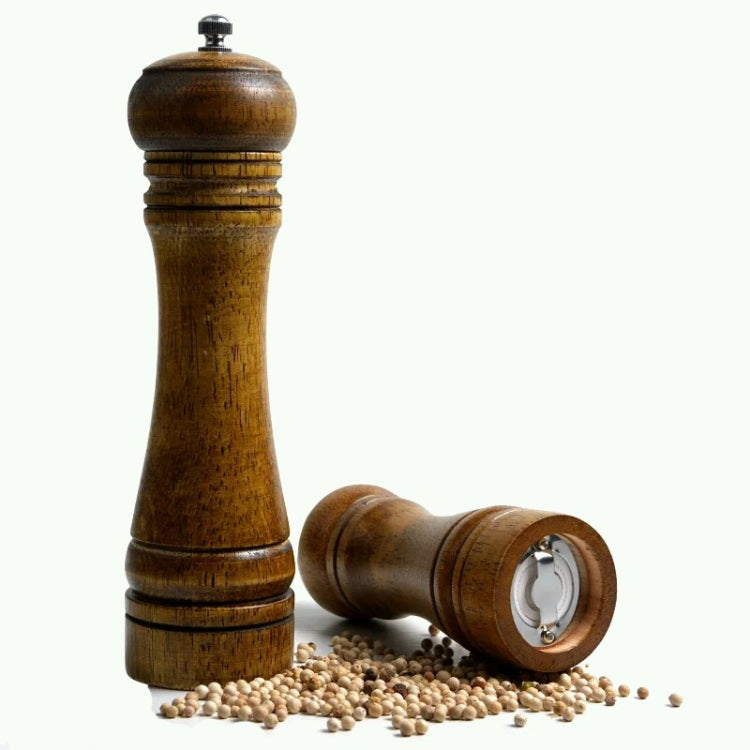10 inch Length Classical Wooden Pepper Spice Salt Mill Grinder Muller by bashfashion