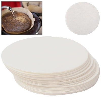 100 PCS Round Coffee Filter Paper, Diameter 60mm(White) by bashfashion