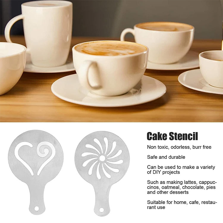 4 in 1 Cappuccino Mold / Fancy Coffee Mold / Coffee Mold (Silver) by bashfashion