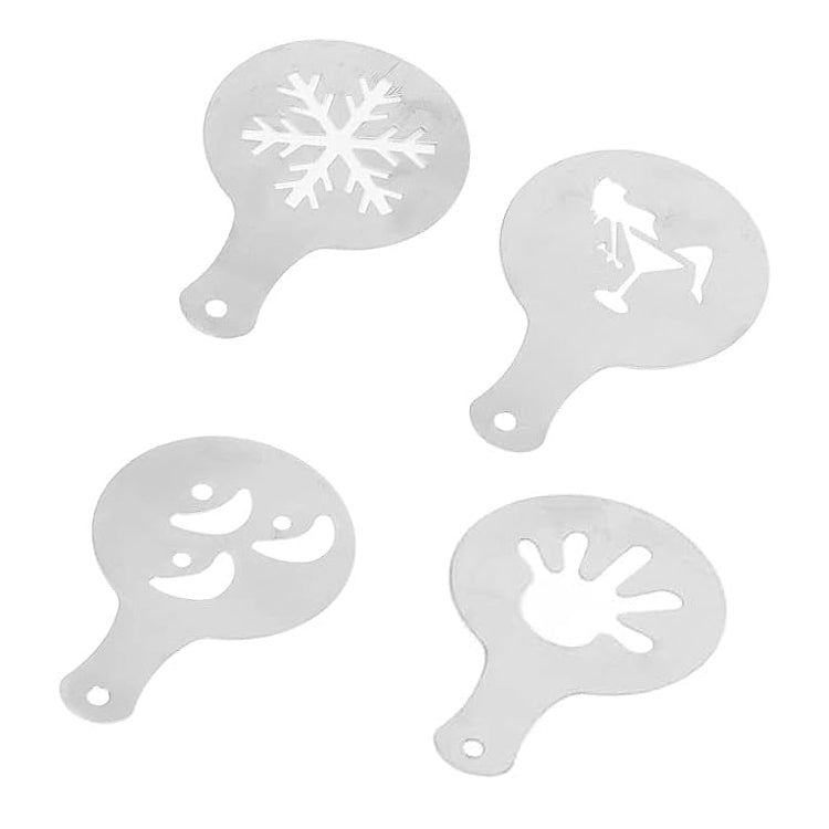 4 in 1 Cappuccino Mold / Fancy Coffee Mold / Coffee Mold(Silver) by bashfashion