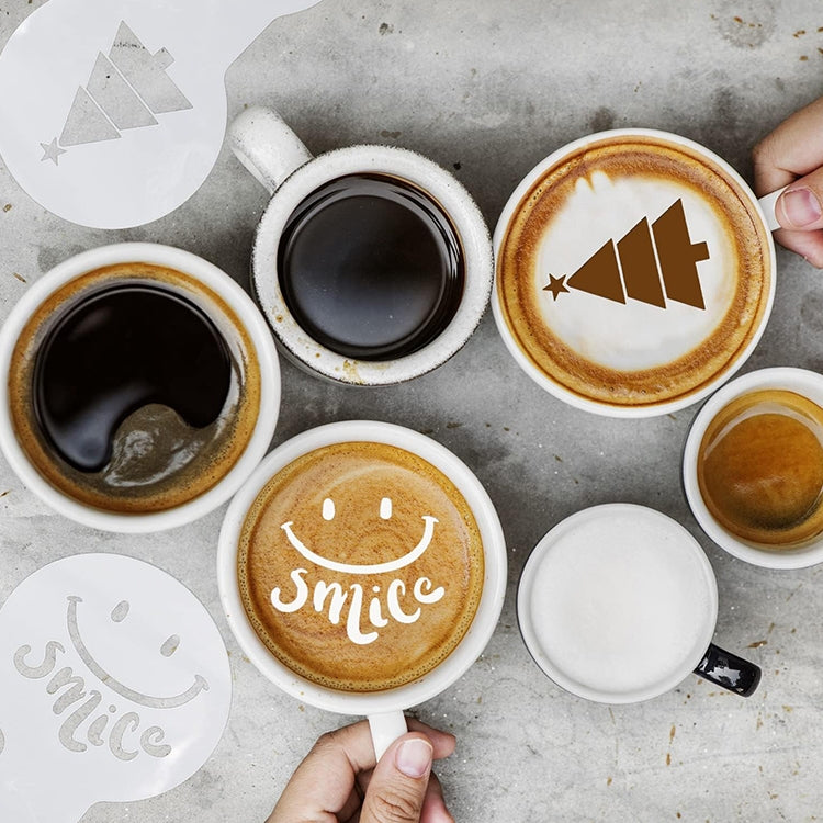 4 in 1 Cappuccino Mold / Fancy Coffee Mold / Coffee Mold(Silver) by bashfashion