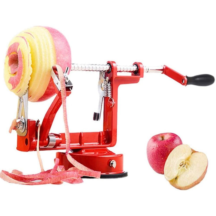 3 in 1 Multi-functional Fruit Peeling Slicing Stoning Peeler Machine(Red) by bashfashion