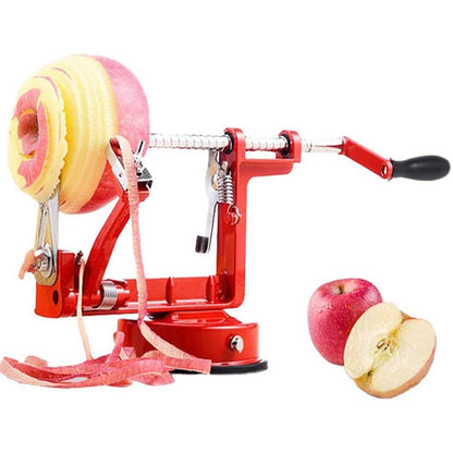 3 in 1 Multi-functional Fruit Peeling Slicing Stoning Peeler Machine(Red) by bashfashion