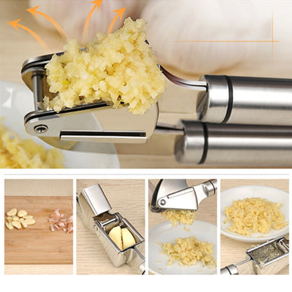 Food Grade 304 Stainless Steel Garlic Press Presser Crusher Slicer by bashfashion