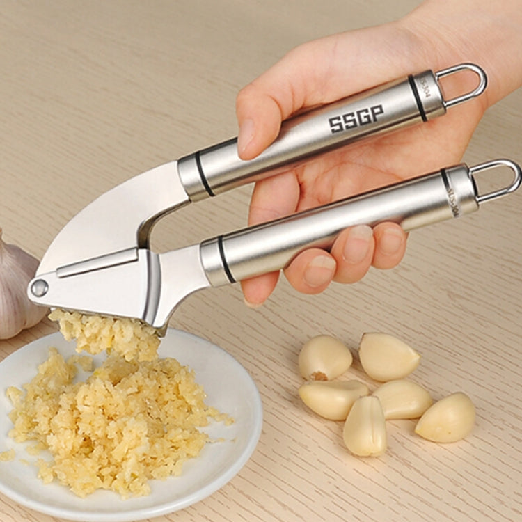 Food Grade 304 Stainless Steel Garlic Press Presser Crusher Slicer by bashfashion