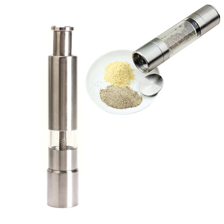 304 Stainless Steel Salt and Pepper Grinder / Mill(Silver) by bashfashion