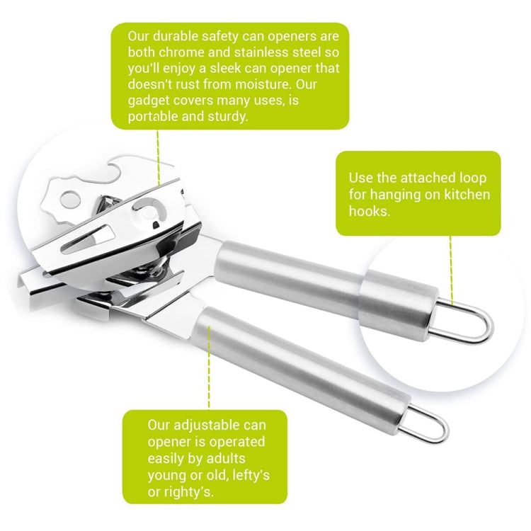 Multi-Functional Stainless Steel Can Bottle Opener by bashfashion